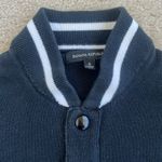 Banana Republic Varsity Bomber Snap Front Cardigan Sweater Black Women’s Small Photo 2