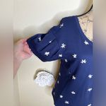 Anthropologie Postmark Navy & Off White Jasmine Floral Top Size Small Photo 5