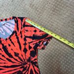 LuLaRoe Orange Black Tie Dye Halloween Tshirt  Classic Tee SZ S Short Sleeve Photo 7