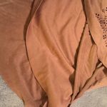 Taylor & Sage  Tank Sleeveless Top Sz S Pink microsuede lasercut halter Photo 4