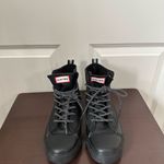 Hunter Unisex Target Dipped Canvas High-Top Sneakers Black&Black Size M6.5/W8.5 Photo 3