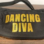 NWOT Dancing Diva Gold Lettering Adjustable Strap Pack Waist Bag Black Photo 2