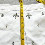 Michael Kors  Rhinestone Skort Shorts‎ Embellished White Size 14 Photo 12