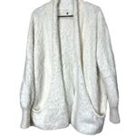 Anthropologie Knitted & Knotted Wool Blend Fuzzy Cardigan Sweater Size M White Size M Photo 0