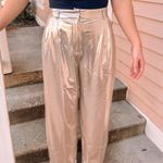 Metallic Gold Pants Size M Photo 3