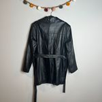 wilson's leather Vintage Wilson's black leather belted jacket Photo 5