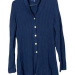 Brooks Brothers Knit Blue Cashmere Blend Button Front Cardigan Sweater Size M Photo 0