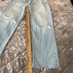 RE/DONE 70s Stove Pipe High-Rise size 26 Denim Jeans surf blue destroyed button Photo 8