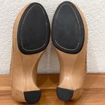 Frye Boots Charlotte Flower Tan Leather Heeled Mules Slip On Size 8M Photo 13