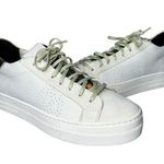 P448 Thea Platform Mahlia Mixed Suede Leather Sneakers Gold Heel Women's 39 8.5 Photo 0