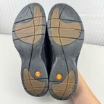 Clarks Clark’s Unstructured Black Leather Slip-On Loafers Women’s Size 10 Comfort Shoe Photo 8