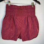 Free People  FP Movement The Way Home Running Hiking Shorts Burgundy Size M Photo 7