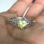 Sterling Silver Peridot Ring Photo 0