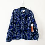 Nordstrom NWT X CRISTINA MARTINEZ Fleece Jacket Blue Medium Photo 34