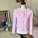 Ann Taylor NWT The Crew Neck blazer Jacket Cross Weave Fragrant Lilac 4 Photo 1