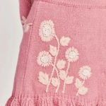 Love Shack Fancy Oxford Wool Blend Mini Sweater Skirt in Pink Size S Photo 0