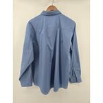 Foxcroft  Womens Classic Blue Long Sleeve Button Up Shirt Wrinkle Free Size 16 Photo 2