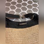 Brighton  Black and Natural Tan Woven Women’s Bag black and silver accents spring Photo 9