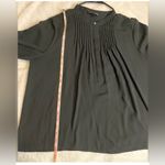 J.Crew  very pretty Elegant Black Pleated Blouse Photo 6