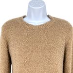 FAVLUX Teddy Knit Textured Sweater Crewneck Beige Tan Size Small Photo 2