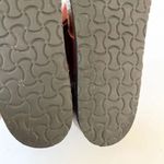 NAOT Dark Red Leather Floral Motif Cork Sandals Women’s Size 12 Summer Slides Photo 9