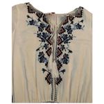 Parker Womens XS White Embroidered Maeve Boho Blouson Long Sleeve Mini Dress Photo 6