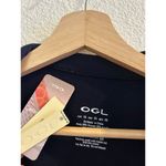 OGL Collared Surplice Top in Midnight Navy XS NWT Blue Photo 3