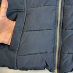Hollister Y2K  Navy Blue Sherpa Lined Puffy Winter Hooded Jacket Coat Medium EUC Photo 2
