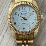 CG Ladies Watch Vintage Gold Tone Bracelet Silver Dial Photo 0