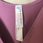 Free People NWT  Streamline Ruffle Sleeveless Wrap Bodysuit in Berry Pink Size XL Photo 4