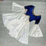 Costume gallery Renaissance style velvet dress with flair skirt and bell sleeve Purple Photo 8