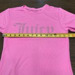 Juicy Couture  Pink Ribbed Nightgown or Sleep Shirt Short Sleeve Size Large Photo 2