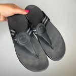 FitFlop  Black iQushion Ergonomic Flip Flops US 10 UK 8 Comfort Casual‎ Sandals Photo 0