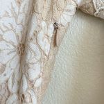 Saylor Ivory Maggy Floral Lace V-Neck Sheath Midi Dress Women's XS Photo 10