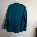 Neon Buddha Dockside Teal Lagenlook 2 Pocket Long Sleeve Shirt Blue Photo 5