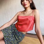 Aritzia  Sunday Best Elektra Camisole Red‎ top Size XS Photo 0