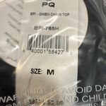 PQ Swim Black Gwen Chain Bikini Top Sz M NWT Size M Photo 4