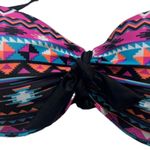 XL halter bikini top XL Aztec print halter bikini top removable straps Black Photo 6