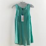Tempo Paris  Green Tiffin linen Tank Tunic M/L‎ Lightweight Italy Photo 2