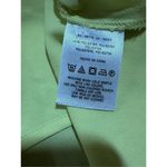 Anthropologie  Meadow Rue Neon Yellow Green Scalloped Ruffles Button Down Sleevel Photo 6