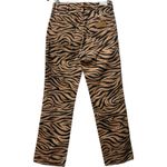 Wrangler NWT Free People x High Rise Tiger Print Crop Straight Leg Jeans 27 Photo 5