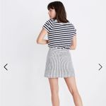 Madewell Stretch A-Line Mini Skirt in Navy Stripe Photo 1