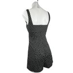 ZARA Black Polka Dot Sleeveless Sweetheart Neck Playsuit Jumpsuit Romper XS Photo 3