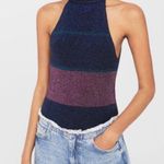 Mango Metallic Knit Halter Top Photo 0