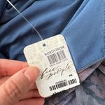 Free People NWT  Chloe One-Shoulder Long Sleeve Bodycon Floral Mini Dress Blue L Photo 96