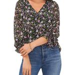 Vince Camuto  Black with Multicolored Pattern Size Medium NWT Photo 0