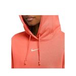 Nike  Womens Coral Pink Phoenix Swoosh Logo Fleece Hoodie Pullover XXL DQ5860 643 Photo 1