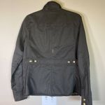 J.Crew Relaxed Boyfriend Field Jacket Cotton Women's Med Dark Gray waxed Photo 6