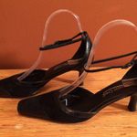 Coldwater Creek Black Suede and Leather Trim Pointed Toe Ankle Wrap Shoes Coldwater Cree… Photo 7