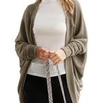 Aerie Oversized Cardigan Women's XS/S Gray Open Front Long Sleeve Sweater Lagen Photo 0